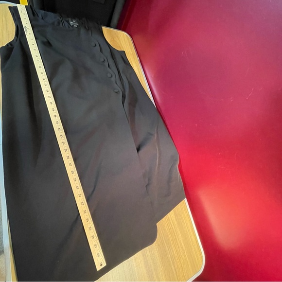 Adrianna Papell Black Asymmetrical Buttoned Sheath Dress - Picture 8 of 9